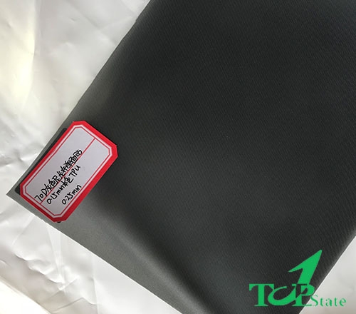 TPU复合布-70D灰色尼龙布单面贴+0.15mmTPU